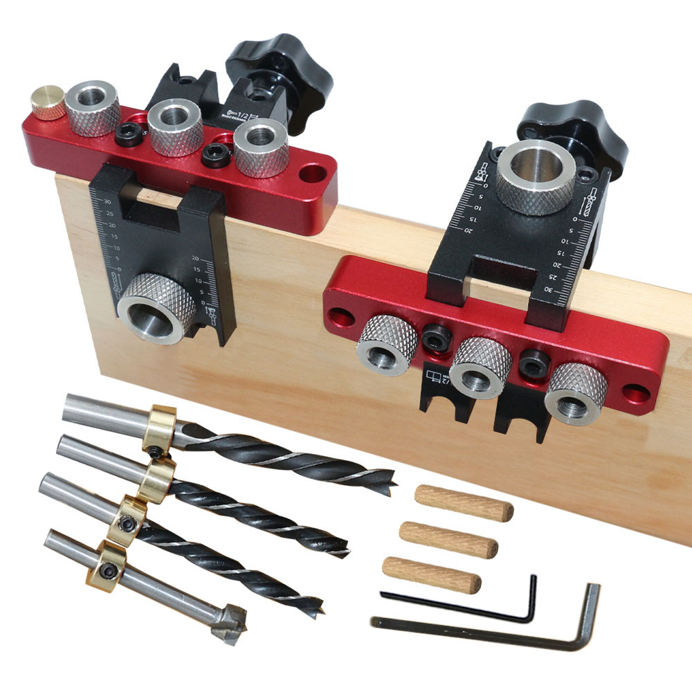 Dowel Jig Kit - Uniwersalny szablon 3 w 1 do