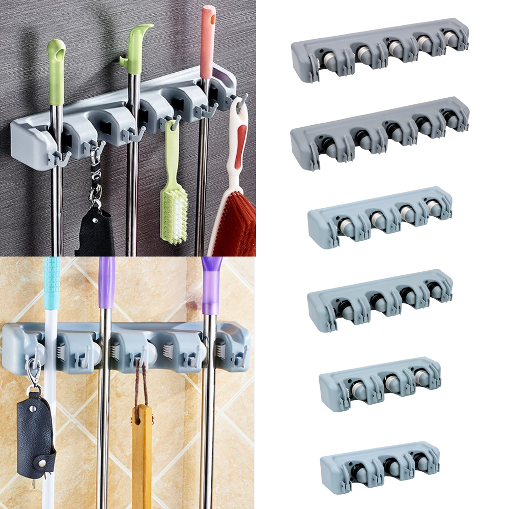 Workshop Tools On Wall - Magiczny plastikowy uchwyt na mopa Uchwyt