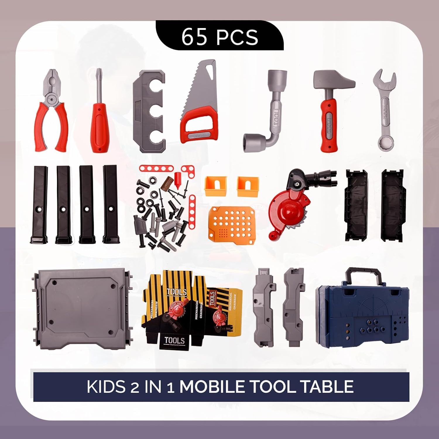 65 szt. Zestaw narzędzi dla dz – Tools Workshop Kids recenzja i cena