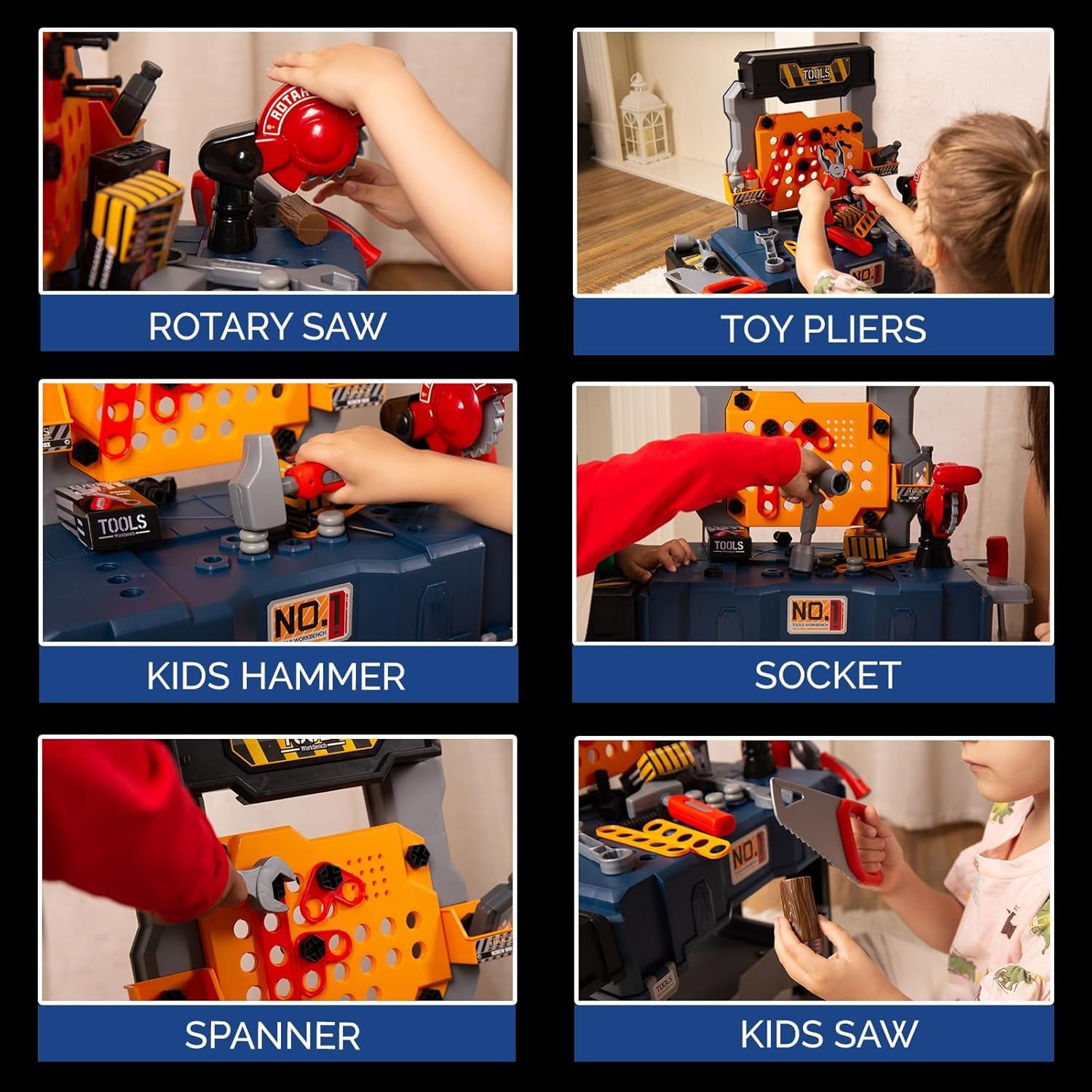 65 szt. Zestaw narzędzi dla dz – Tools Workshop Kids recenzja i cena