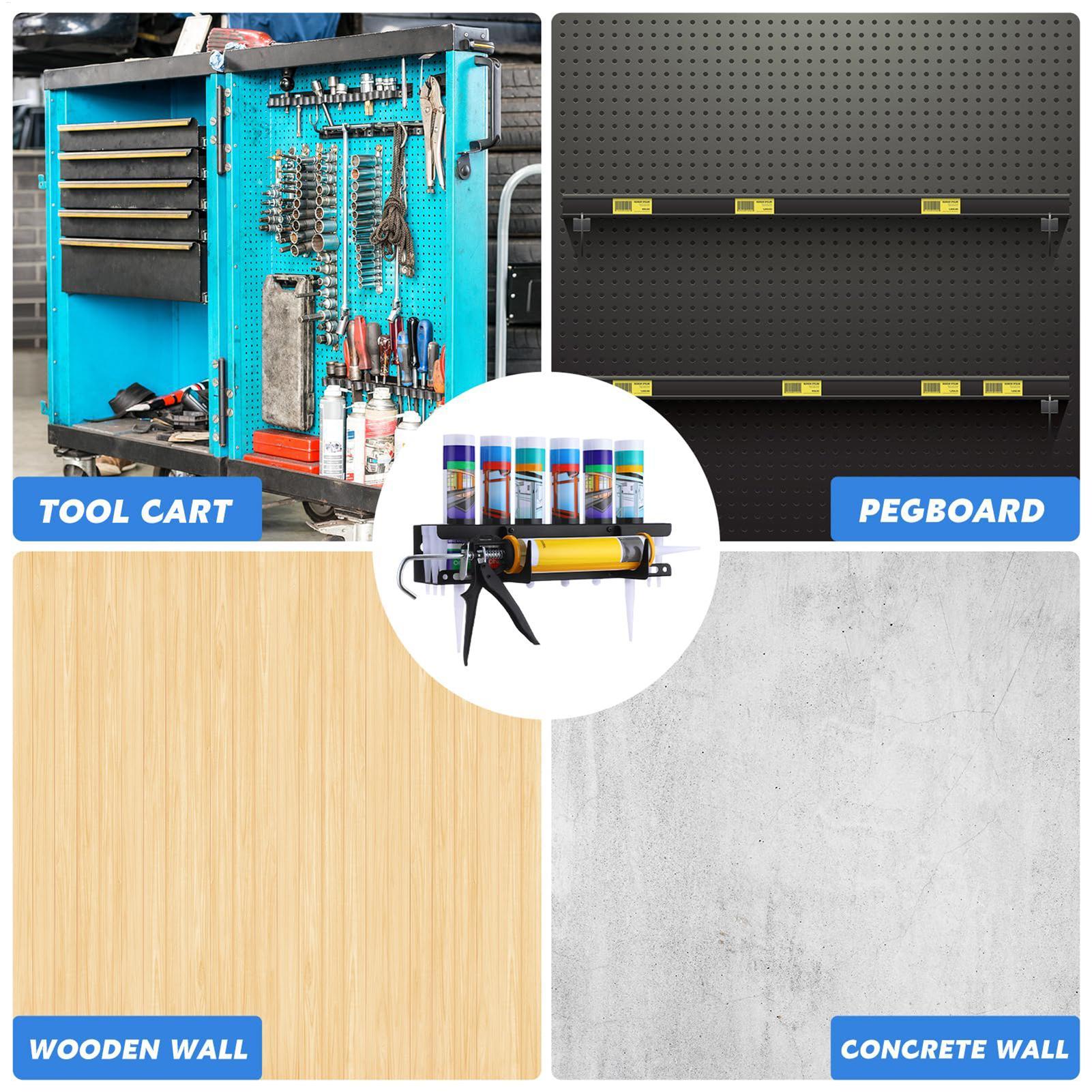 Pistolet do silikonu i uchwyt  – Workshop Tools On Wall recenzja i cena