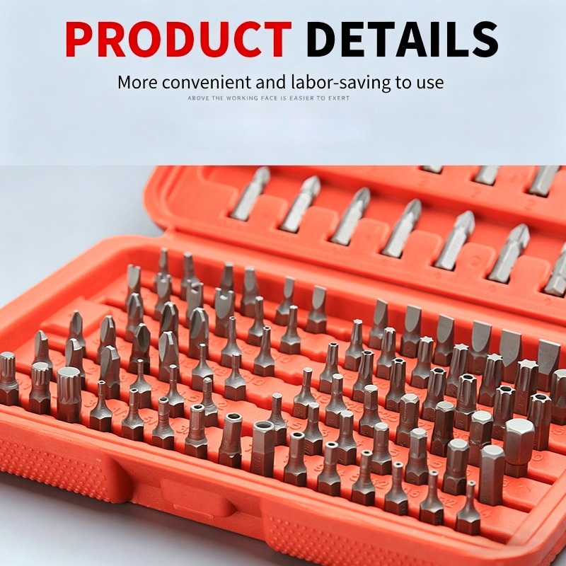 Zestaw 100 bitów do wkrętaka,  – Tools Use In The Workshop recenzja i cena